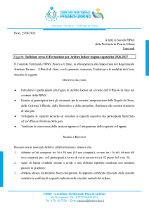 Indizione corso Arbitro Indoor